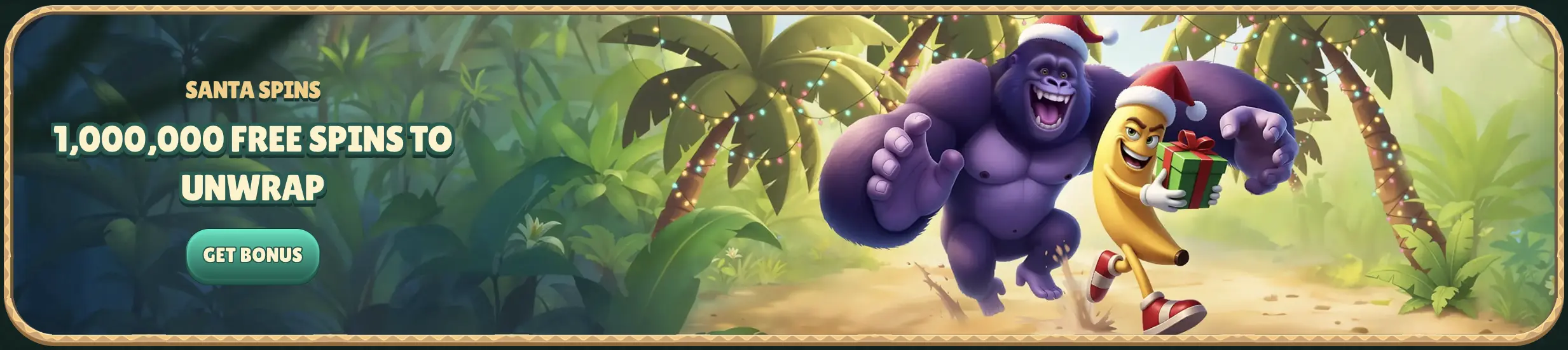 Santa Spoins offer with 1000 000 free spins